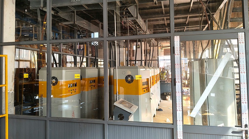 喆能6500KW电磁回转窑现场照片