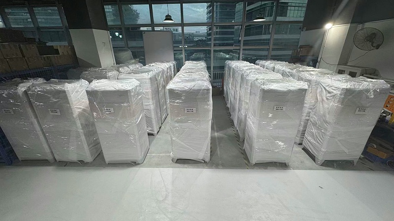 6500kw电磁回转窑加热柜准备发货