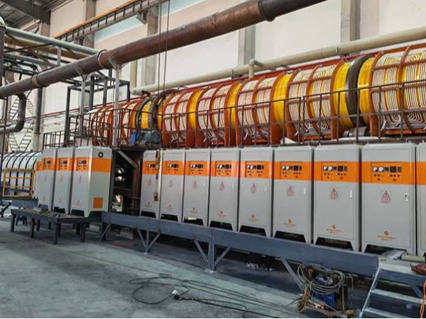 电磁回转窑--南通锂电池正极粉料煅烧案例